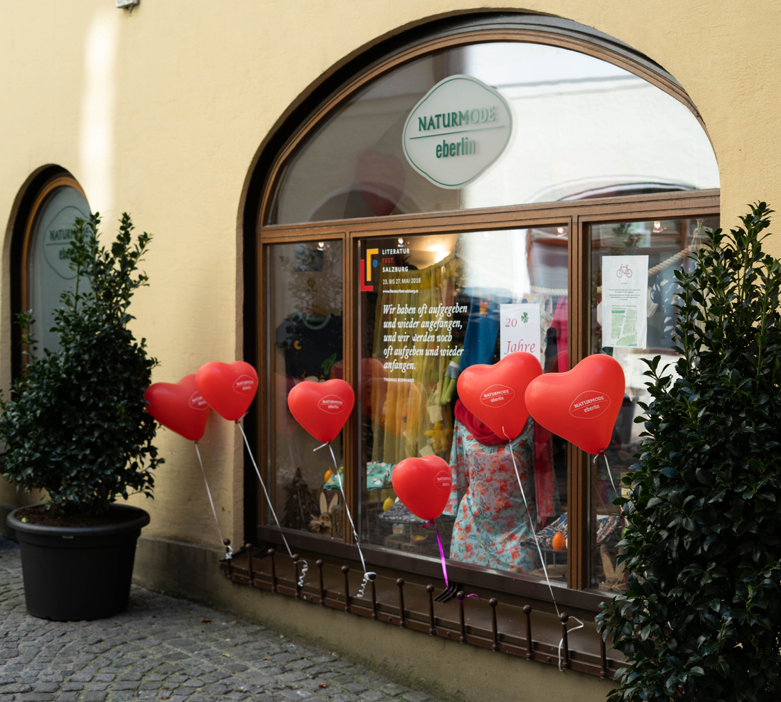 Naturmode Eberlin als nachhaltiger Shop in Salzburg
