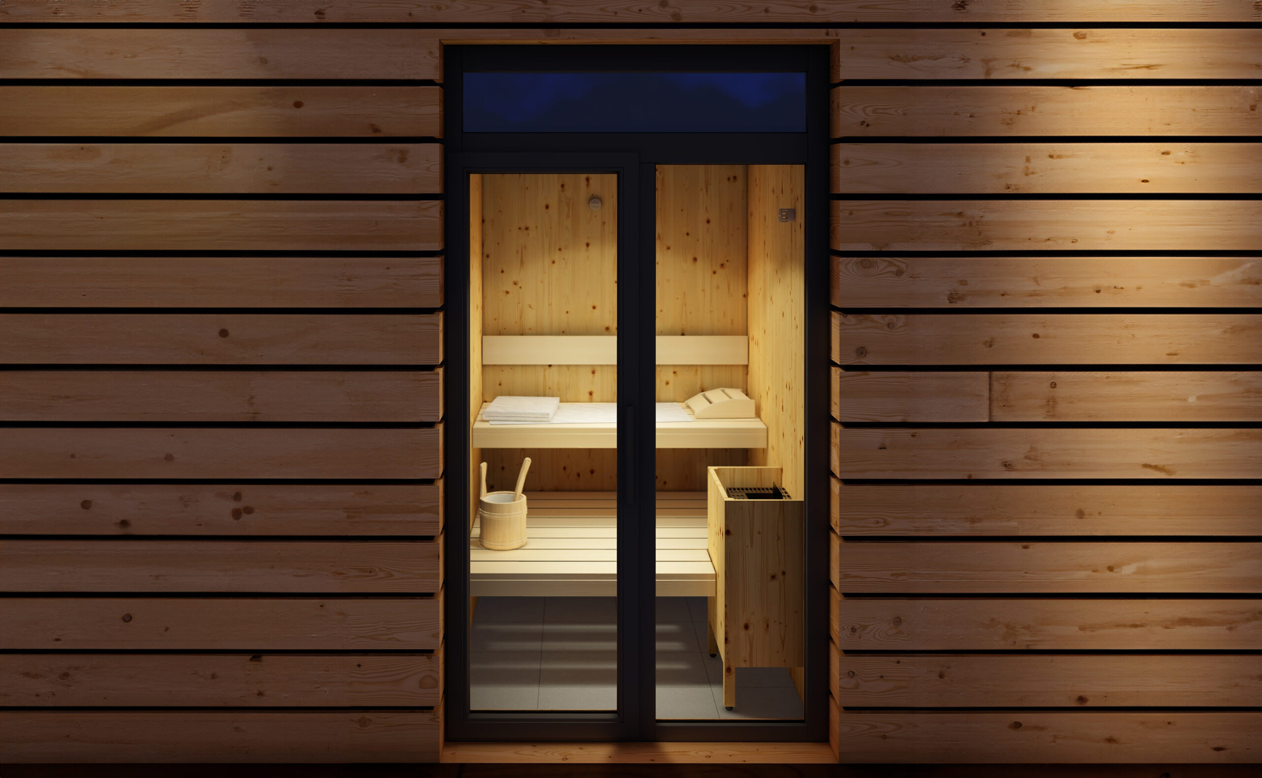 Private Sauna in jeder Ferienwohnung